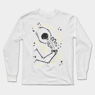 Falling Bones (yellow/black) Long Sleeve T-Shirt